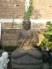 Product image 1 of the product “Sitting Buddha - Indian style. 240cm height. Painted in the color antique finish 240 cm”